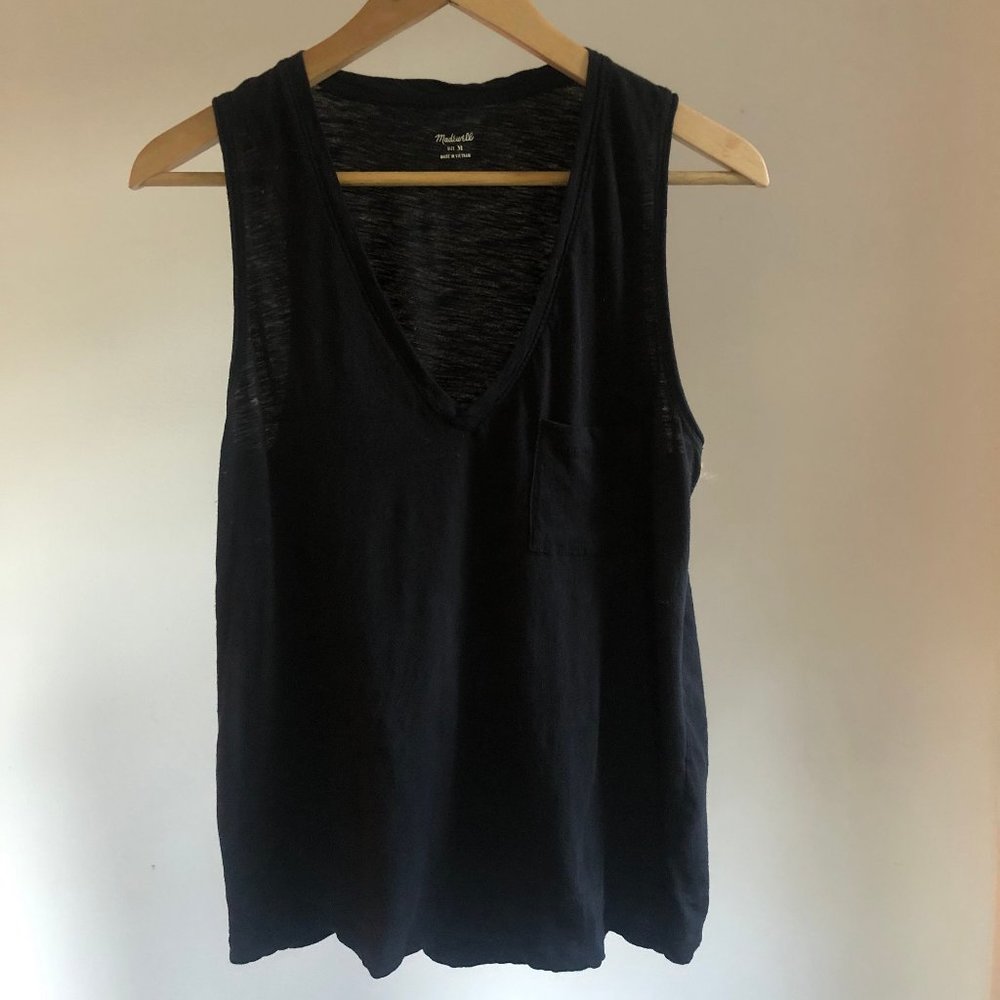 Madewell Whisper Cotton V-Neck Tank